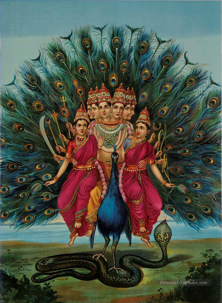 Murugan par Raja Ravi Varma Peintures à l'huile
